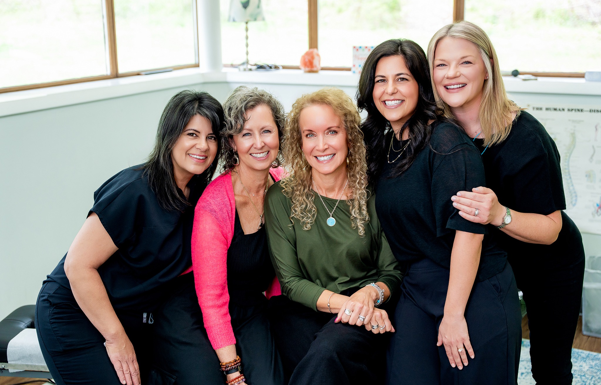 Chiropractic team gathered in their practice
